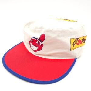 Vintage Cleveland Indians Painter Hat Chief Wahoo MLB Baseball Cap Oh Henry OSFM